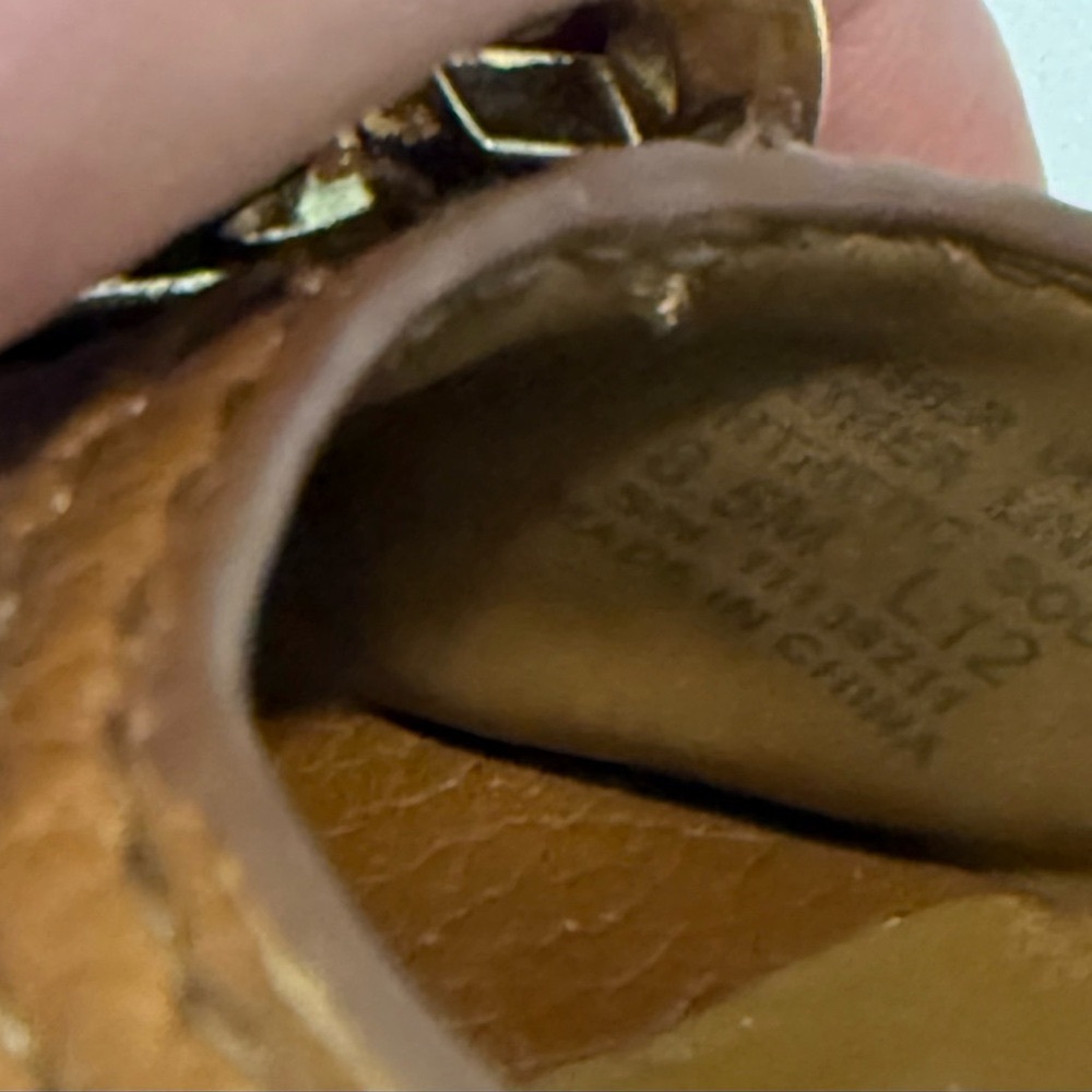 Tory Burch Tan Peep-Toe Heels - Picture 8 of 10